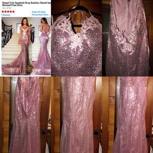 Pink Gown/Prom Mermaid Dress